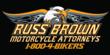 Motorcycle Lawyer Russ Brown and biker attorney Chuck Koro.